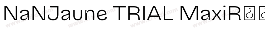 NaNJaune TRIAL MaxiR字体转换